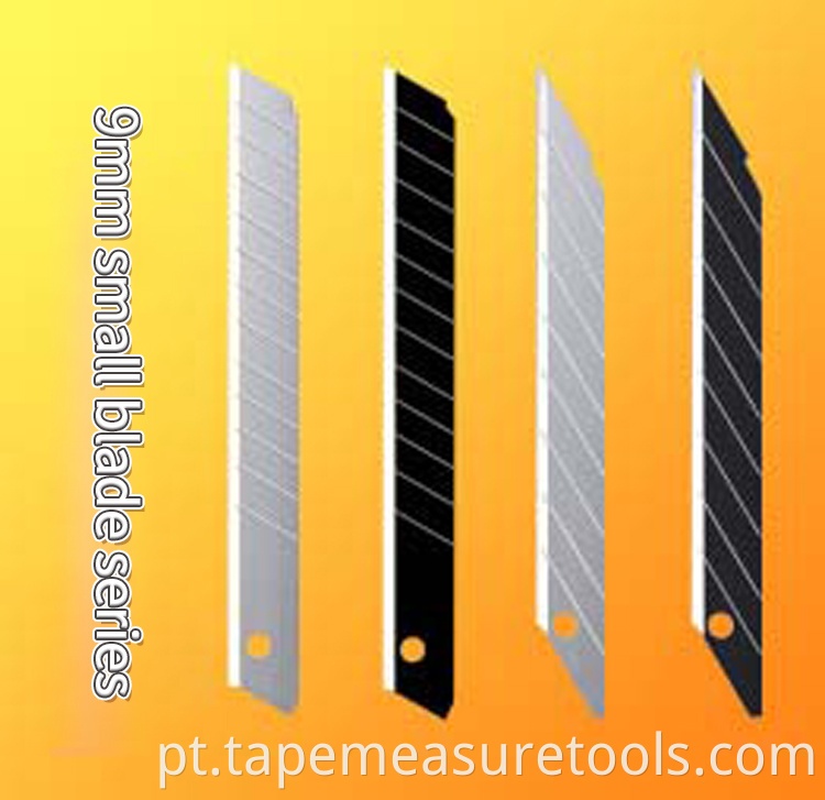 Lâmina de faca utilitária preta personalizada de 30 ângulos 9 mm
